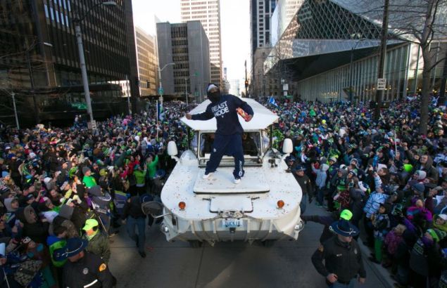 Victory Parade. Courtesty Josh Trujillo, SeattlePI.com