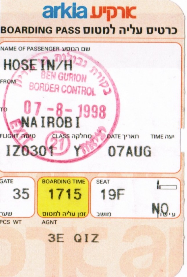 Nairobi Boarding Pass