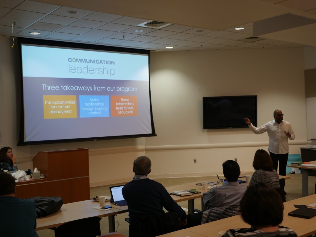 Storytelling training at Intel