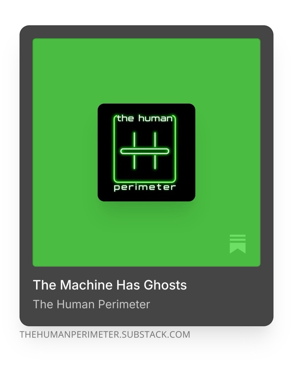 The Machine Has Ghosts: a&nbsp;Substack