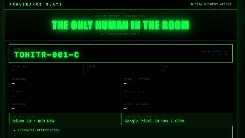 The Only Human in the Room: a&nbsp;film